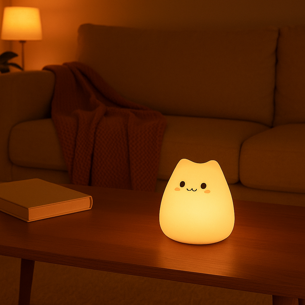 Mini Cat Night Lamp Pat Touch