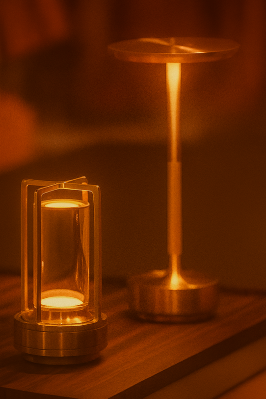 Elegant Aluminum Table Lamp