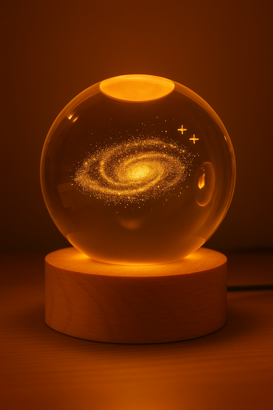 Orange Dreamy Crystal Ball Lamp
