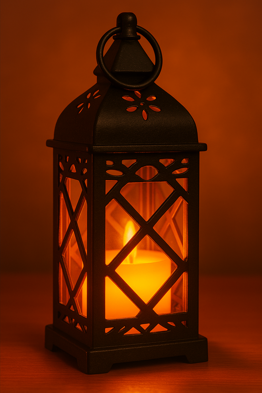 Retro Orange Lamp Portable Candle