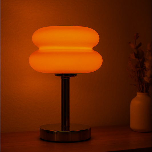 Macaron Orange Glass Table Lamp
