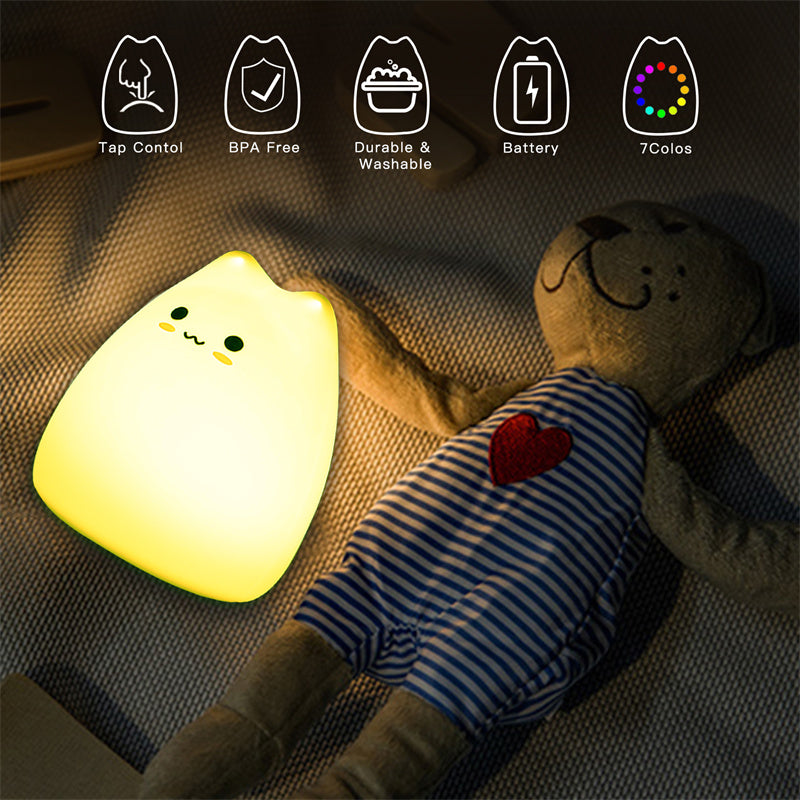 Mini Cat Night Lamp Pat Touch