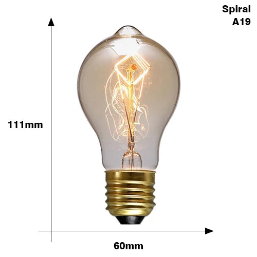 Retro Edison Bulb E27 Incandescent Orange