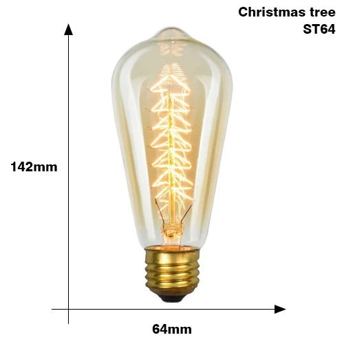Retro Edison Bulb E27 Incandescent Orange