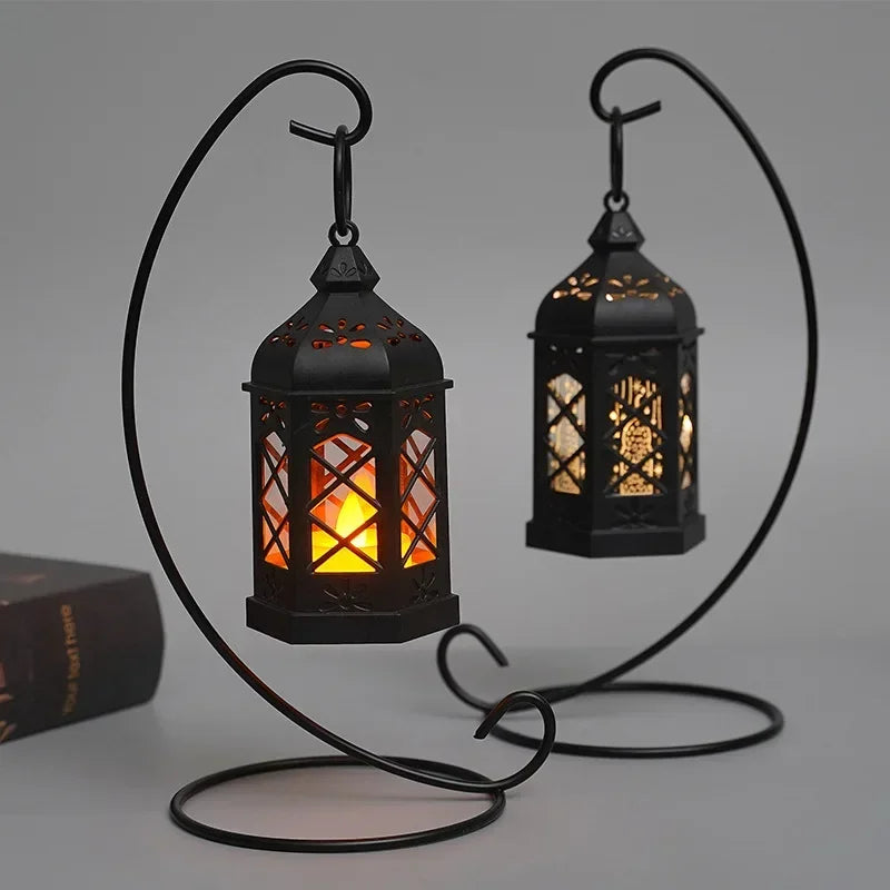 Retro Orange Lamp Portable Candle