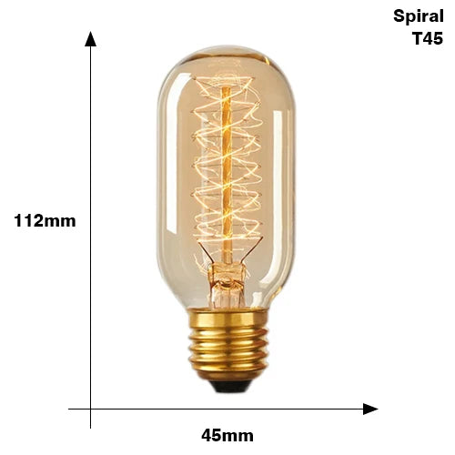 Retro Edison Bulb E27 Incandescent Orange