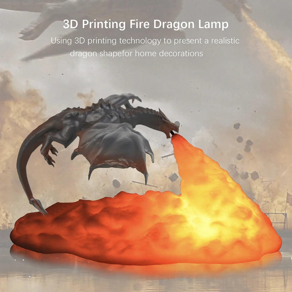 Fire Dragon Lamp