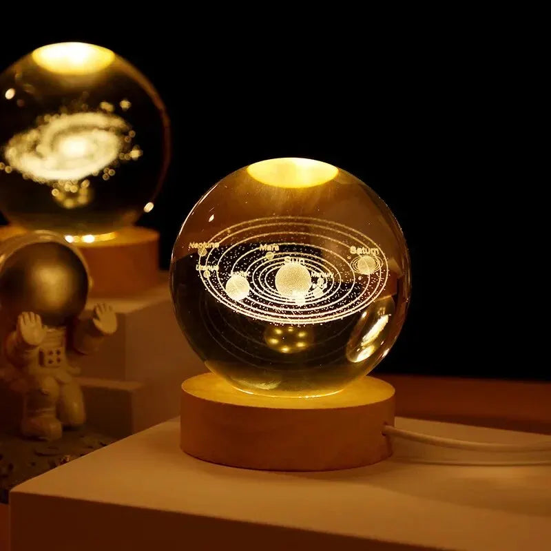 Orange Dreamy Crystal Ball Lamp