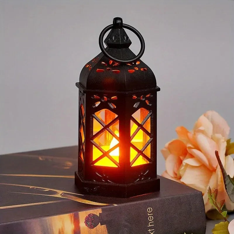 Retro Orange Lamp Portable Candle