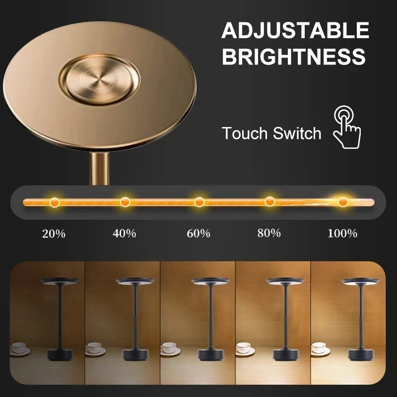 Elegant Aluminum Table Lamp