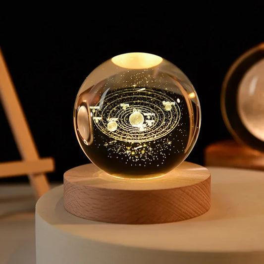 Orange Dreamy Crystal Ball Lamp