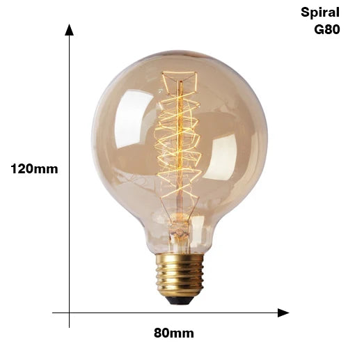 Retro Edison Bulb E27 Incandescent Orange