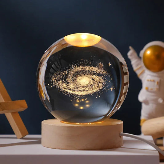 Orange Dreamy Crystal Ball Lamp