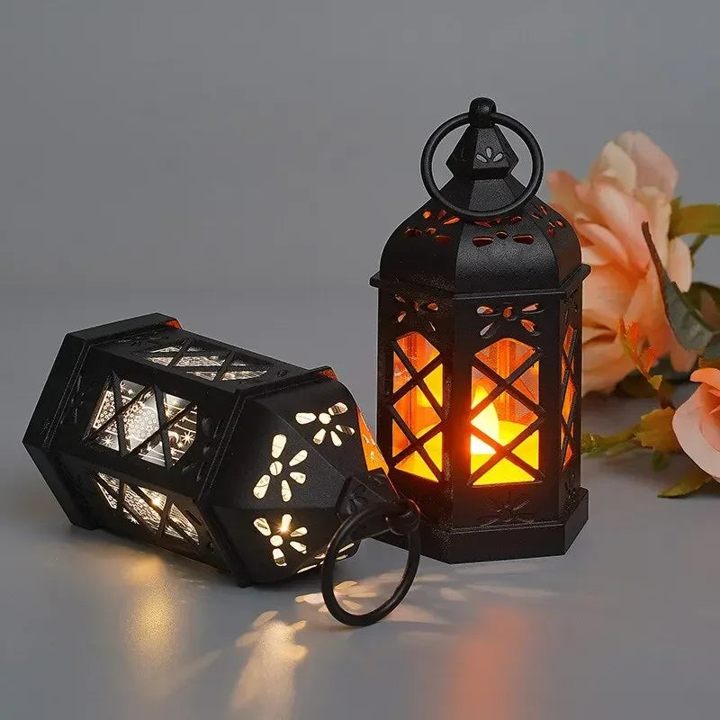Retro Orange Lamp Portable Candle