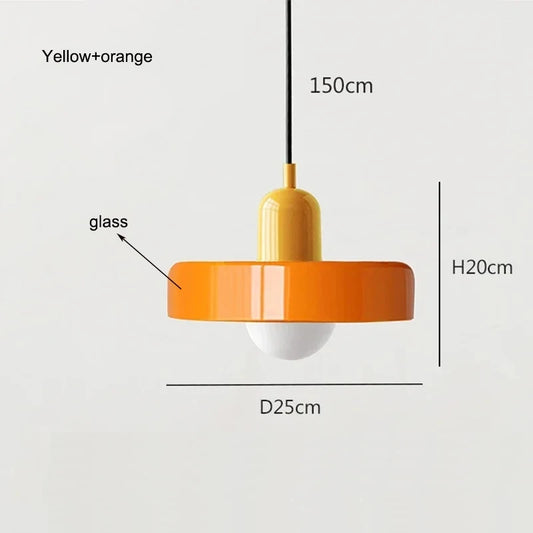 Post-Modern Glass Pendant Light