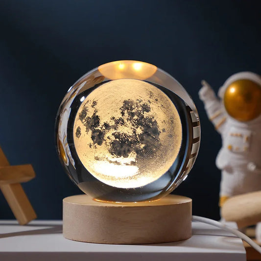 Orange Dreamy Crystal Ball Lamp