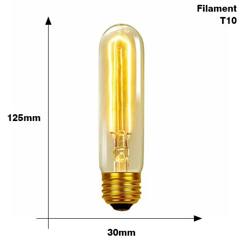 Retro Edison Bulb E27 Incandescent Orange