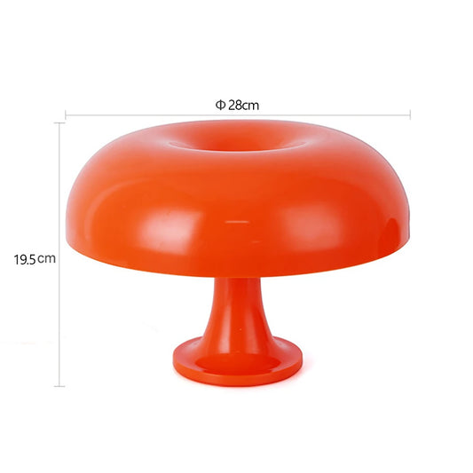 Modern Orange Mushroom Lamp