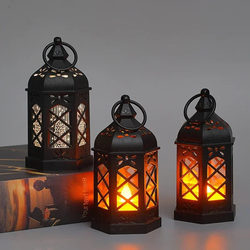 Retro Orange Lamp Portable Candle