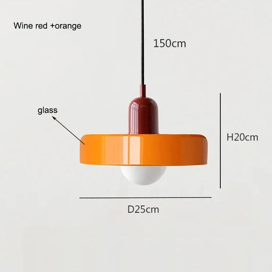 Post-Modern Glass Pendant Light