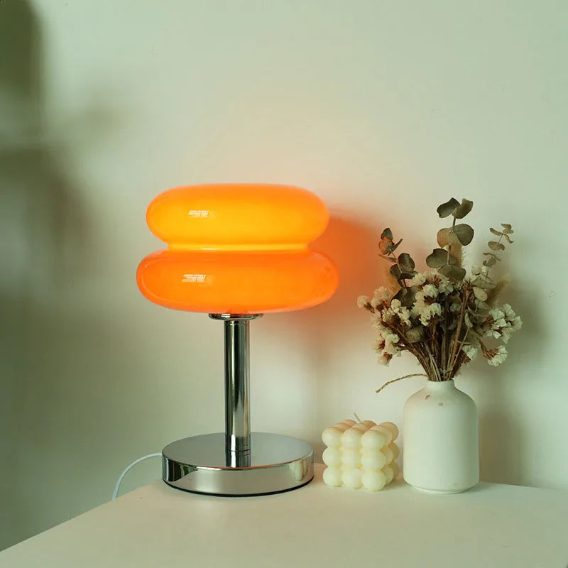 Macaron Orange Glass Table Lamp