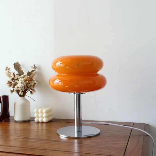 Macaron Orange Glass Table Lamp