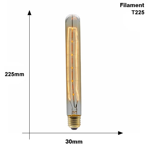 Retro Edison Bulb E27 Incandescent Orange